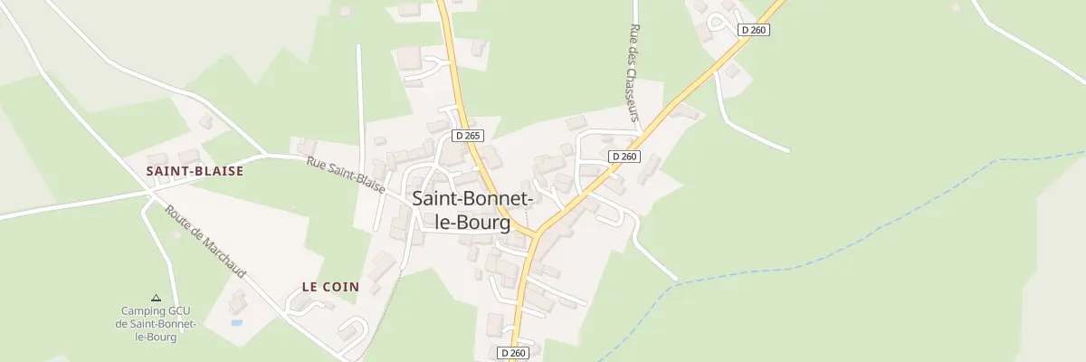 Plan du 5005 Le Bourg à Saint-Bonnet-le-Bourg