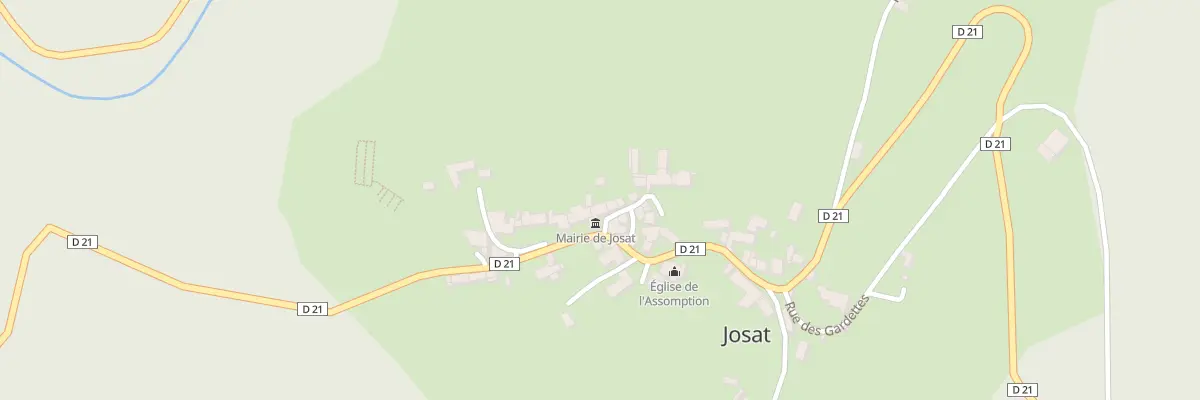Plan du 70 Le Bourg à Josat