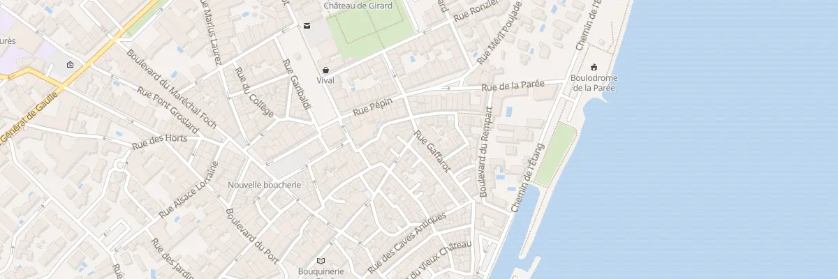 Plan du 1 Rue du Port à Mèze