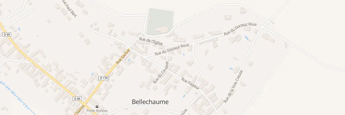 Plan du 1 Rue du Coudret à Bellechaume