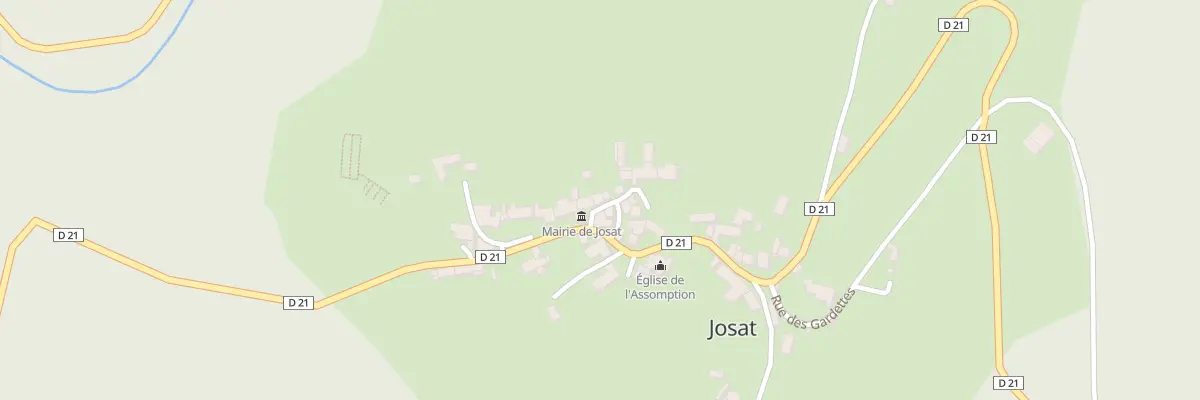 Plan du 67 Le Bourg à Josat