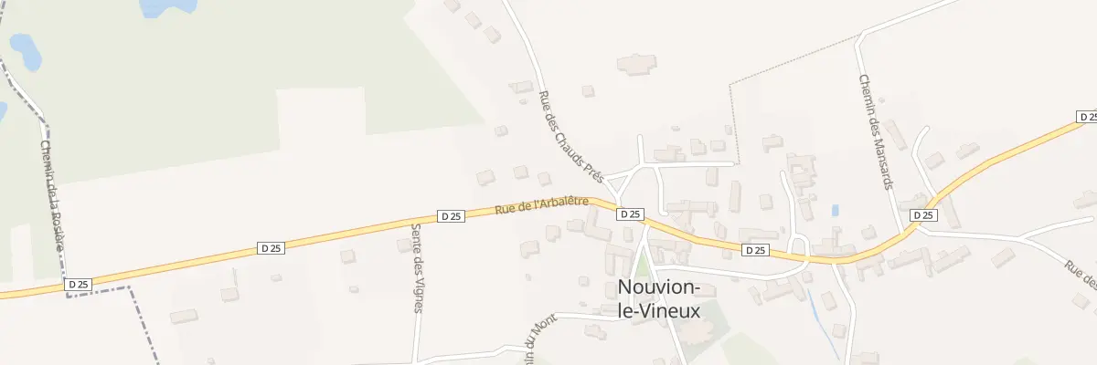 Plan du 2 Rue de l’Arbalêtre à Nouvion-le-Vineux