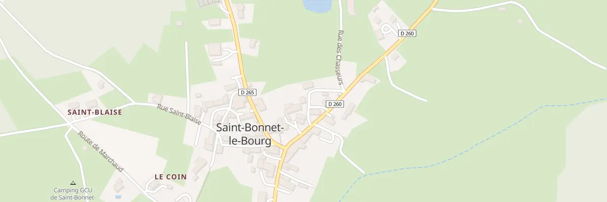 Plan du 5102 Le Bourg à Saint-Bonnet-le-Bourg