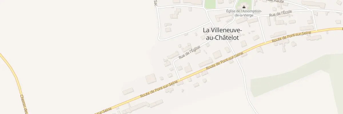 Plan du 10 Rue de l’Eglise à La Villeneuve-au-Châtelot