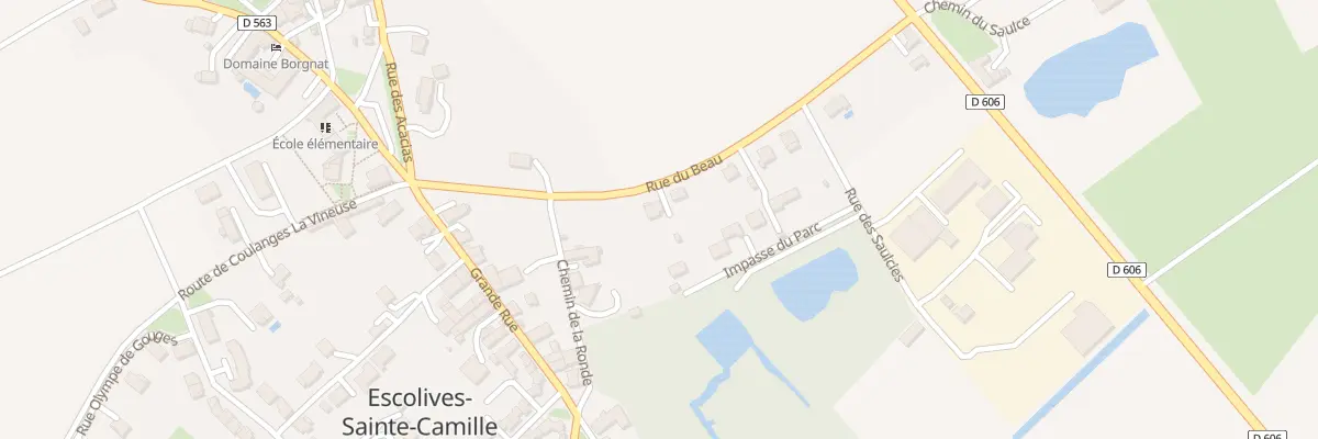 Plan du 6 Rue du Beau à Escolives-Sainte-Camille