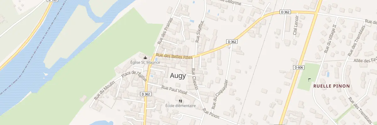 Plan du 12 Rue Chevrin à Augy