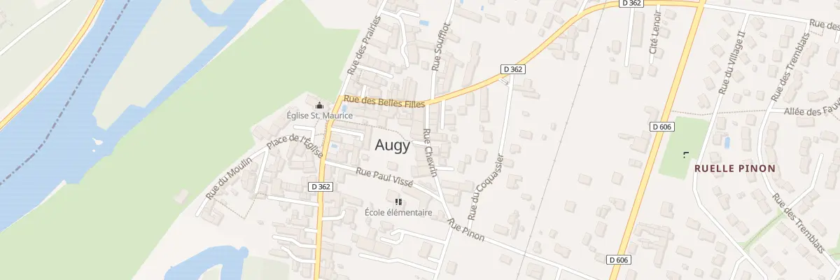 Plan du 6 Rue Chevrin à Augy