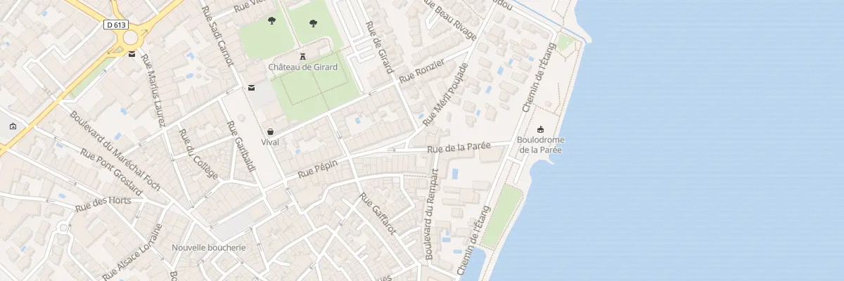 Plan du 1 Rue de la Parée à Mèze