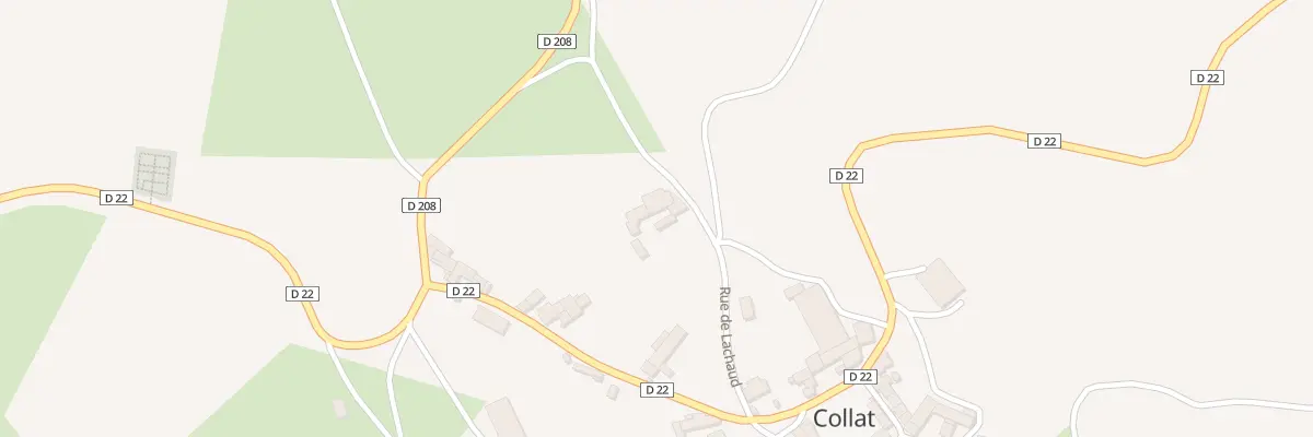 Plan du 3 Rue de Lachaud à Collat