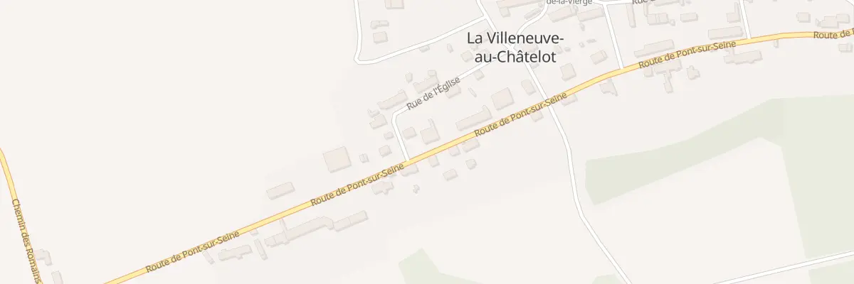 Plan du 20 Rte de Pont sur Seine à La Villeneuve-au-Châtelot