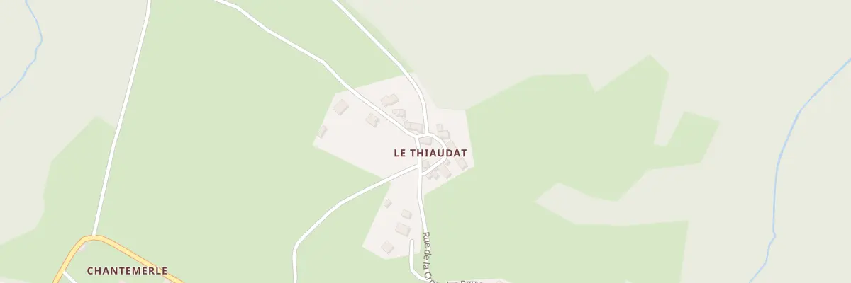 Plan du 5307 Le Thiaudat à Courpière