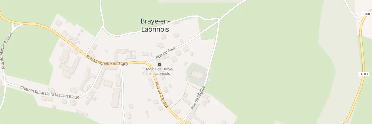 Plan du 2 Rue du Four à Braye-en-Laonnois
