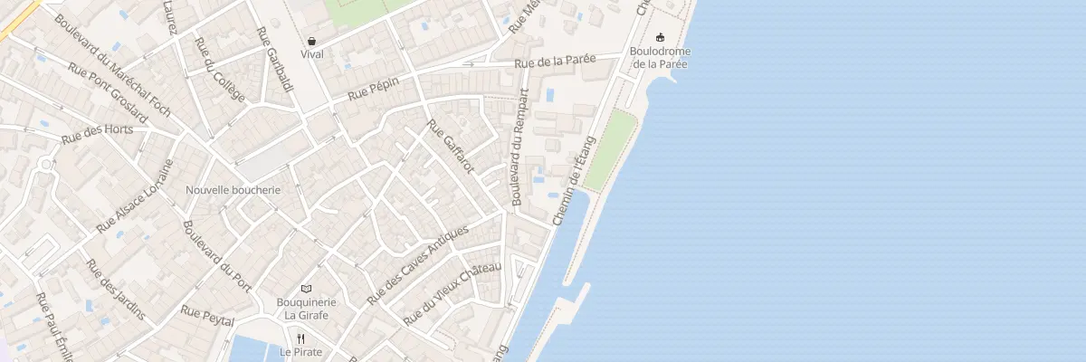 Plan du 8 Bd du Rempart à Mèze
