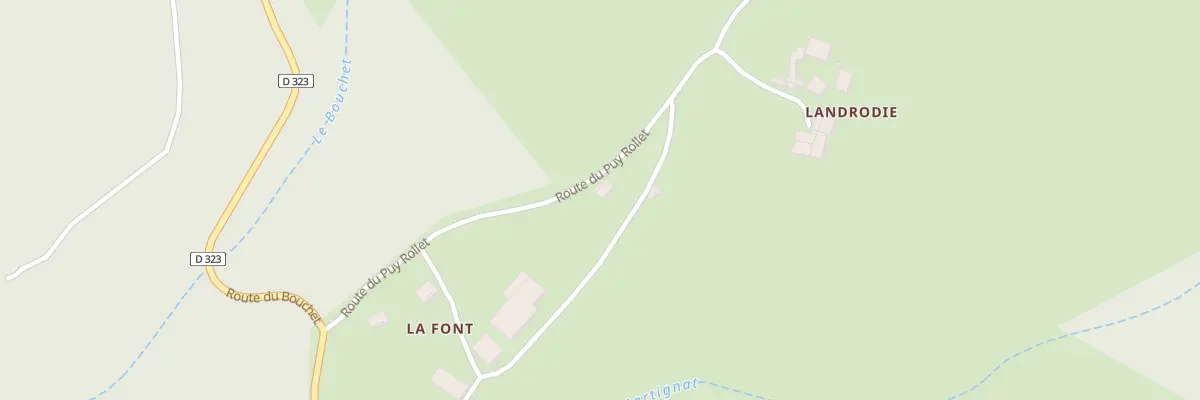 Plan du 6 Rte du Puy Rollet à Celles-sur-Durolle