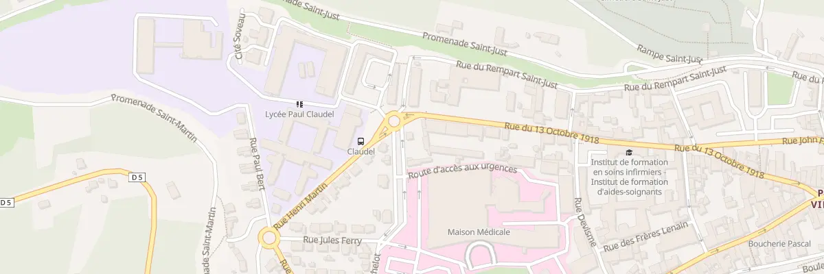 Plan du 1 Rue Marcelin Berthelot à Laon