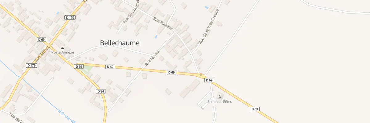 Plan du 23 Rue Pasteur à Bellechaume