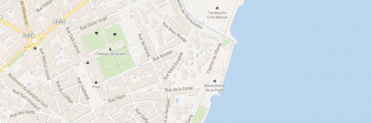 Plan du 6Q Rue Meril Poujade à Mèze