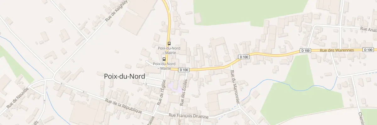 Plan du 9 Rue Pasteur à Poix-du-Nord
