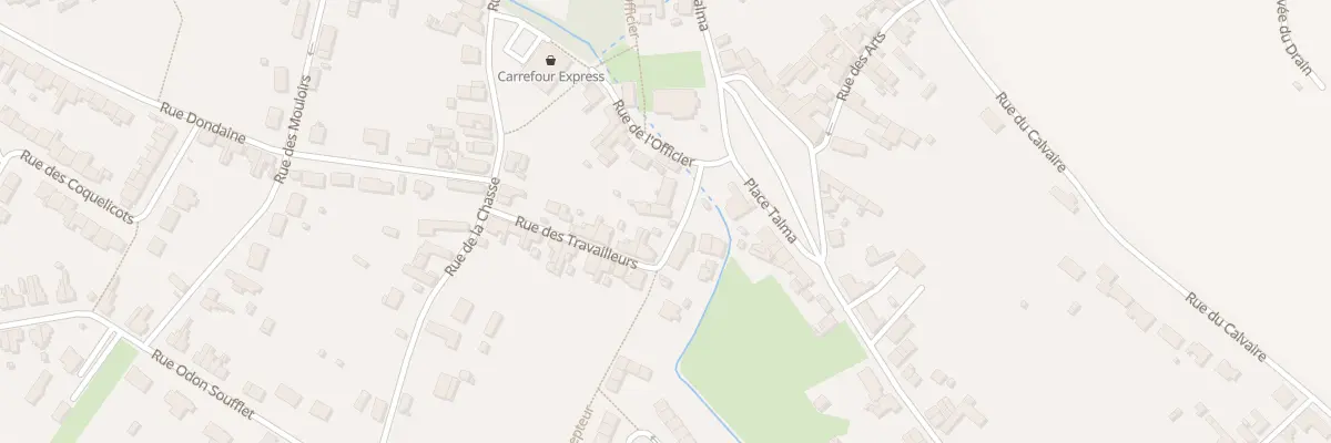 Plan du 12 Rue du Percepteur à Poix-du-Nord