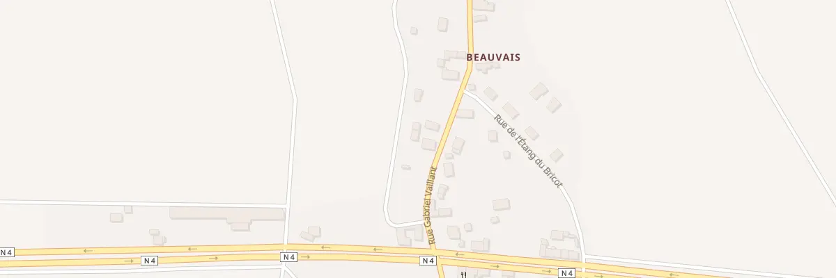 Plan du 45 Rue Gabriel Vaillant à La Noue