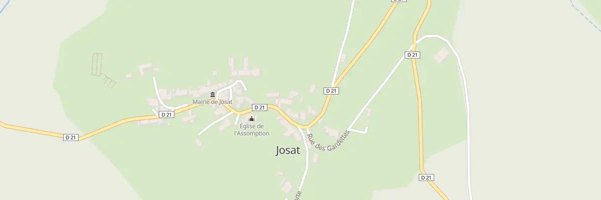 Plan du 55 Le Bourg à Josat