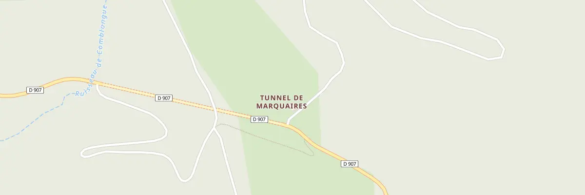 Plan du 5006 Tunnel de Marquaires à Bassurels