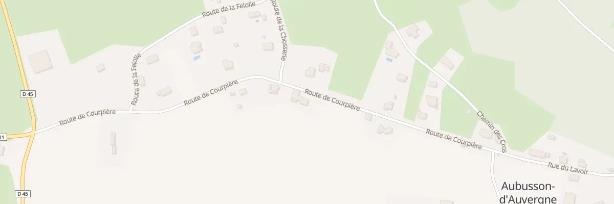 Plan du 335 Rte de Courpiere à Aubusson-d’Auvergne