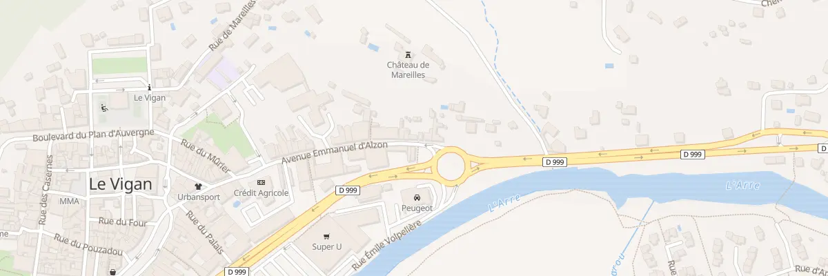 Plan du 43 Av Emmanuel d’Alzon au Vigan