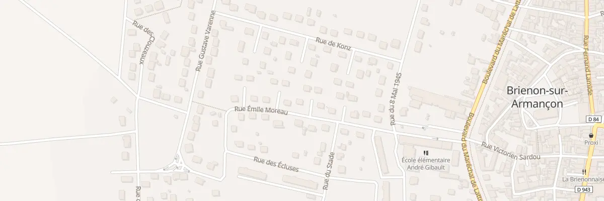 Plan du 19 Rue Emile Moreau à Brienon-sur-Armançon