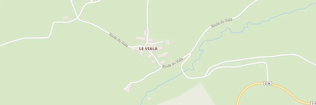 Plan du 67 Le Viala à La Panouse
