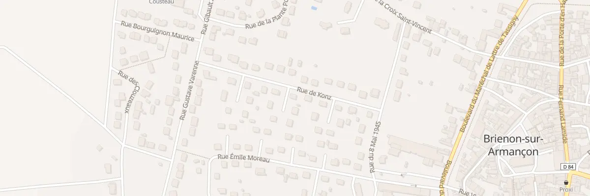 Plan du 18 Rue de Konz à Brienon-sur-Armançon