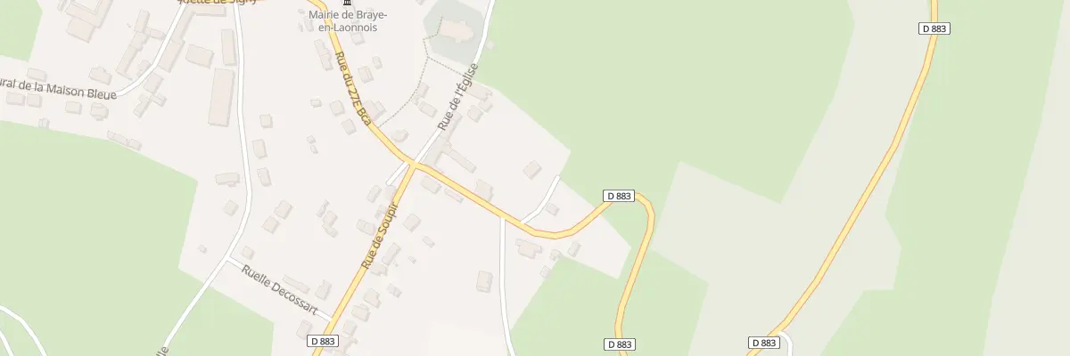 Plan du 1 Rue du Point du Jour à Braye-en-Laonnois