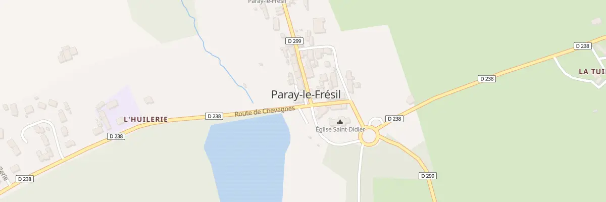 Plan du 1 Rte de Chevagnes à Paray-le-Frésil