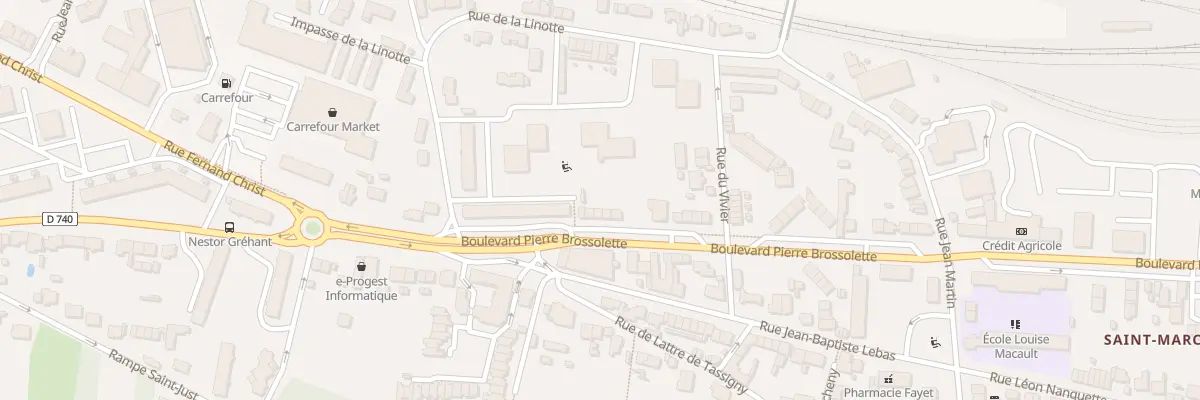 Plan du 112 Bd Pierre Brossolette à Laon