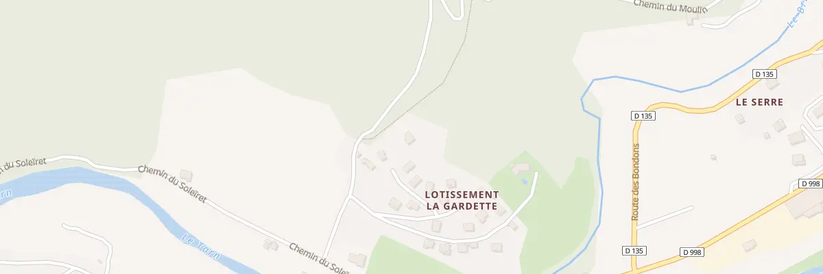 Plan du 5192 Lot Lotissement La Gardette à Bédouès-Cocurès