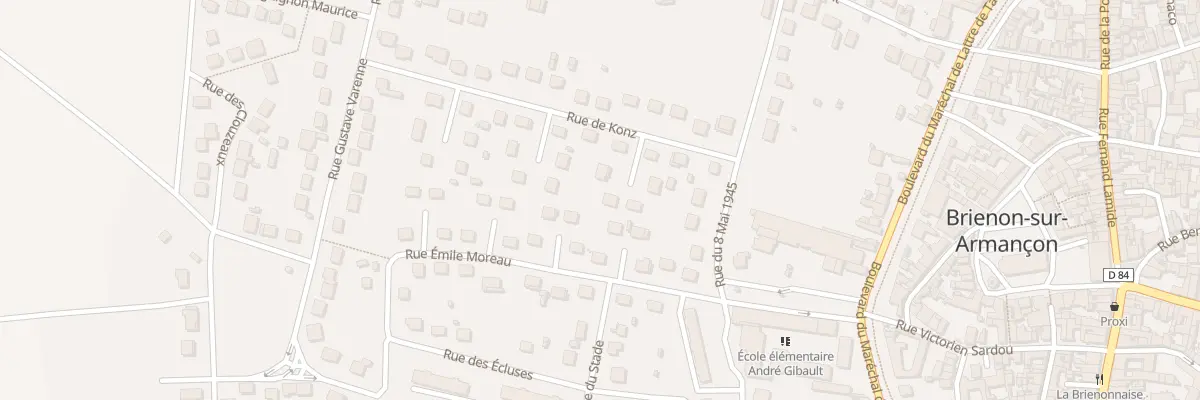 Plan du 10 Rue de Konz à Brienon-sur-Armançon