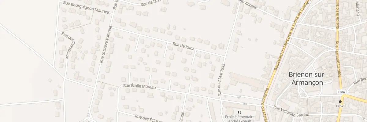 Plan du 12 Rue de Konz à Brienon-sur-Armançon