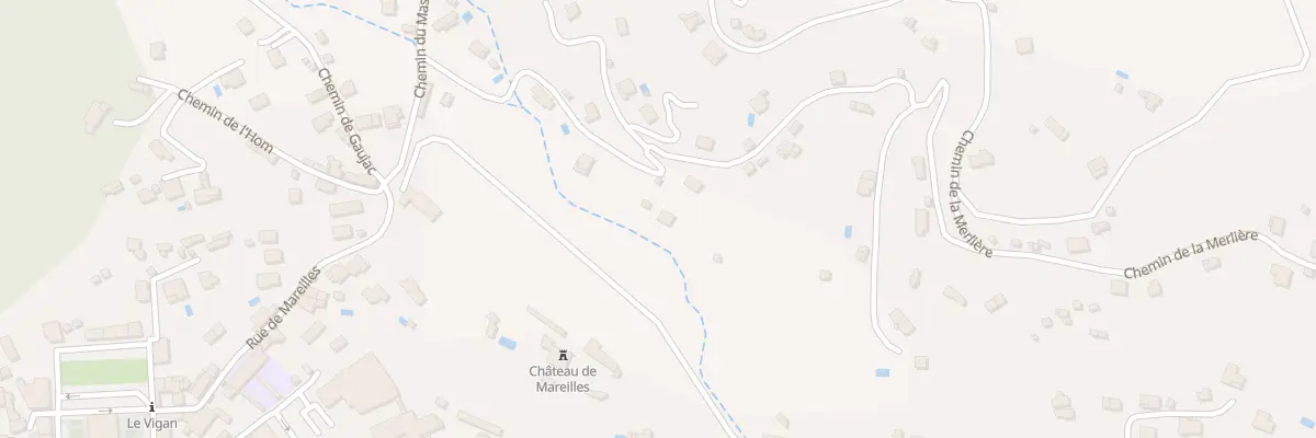 Plan du 224 Che de la Garoussiere au Vigan