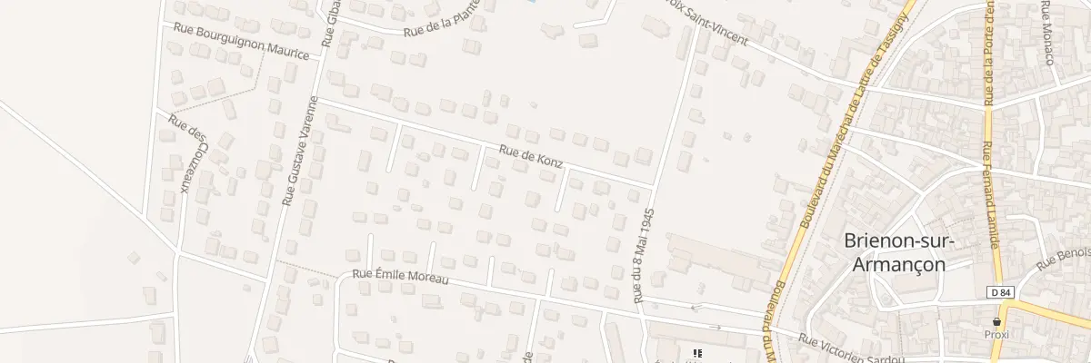 Plan du 14 Rue de Konz à Brienon-sur-Armançon
