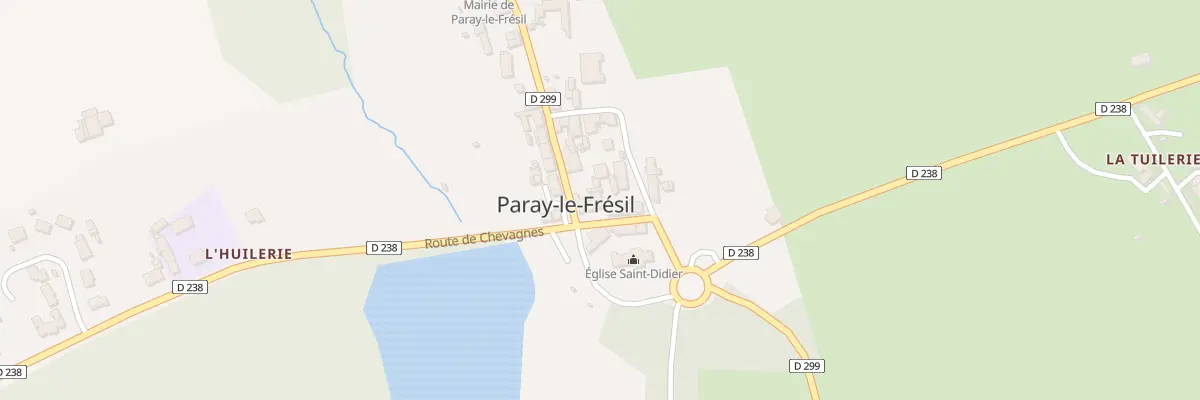 Plan du 4 Rue Saint Fiacre à Paray-le-Frésil