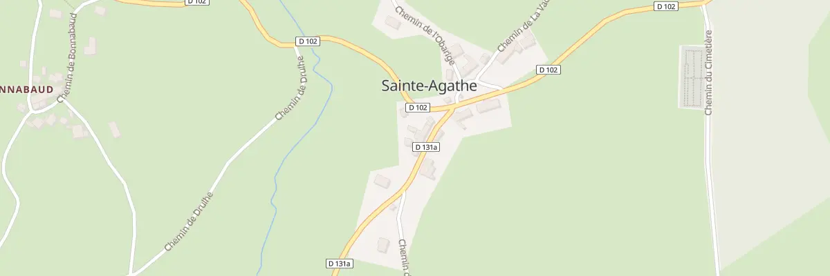 Plan du 5111 Sainte Agathe à Sainte-Agathe