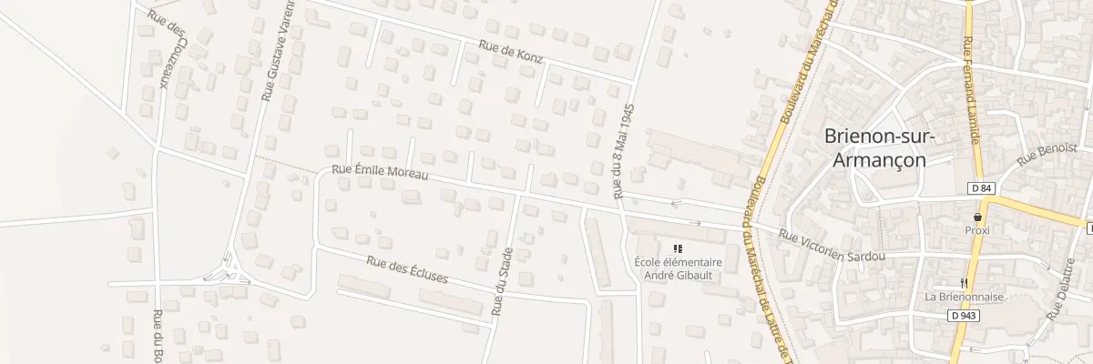Plan du 5 Rue Emile Moreau à Brienon-sur-Armançon