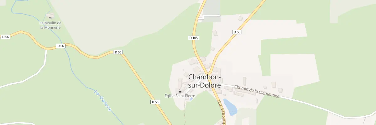 Plan du 5053 Le Bourg à Chambon-sur-Dolore