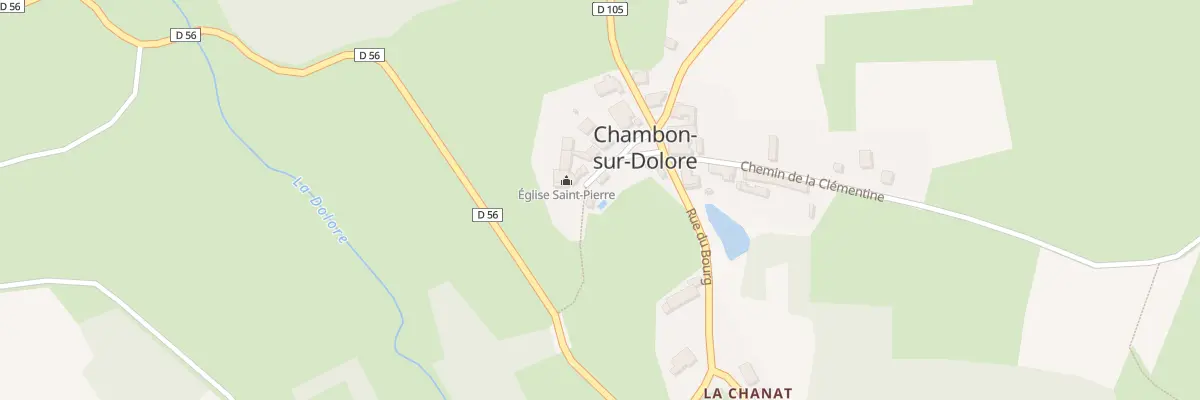 Plan du 5165 Le Bourg à Chambon-sur-Dolore