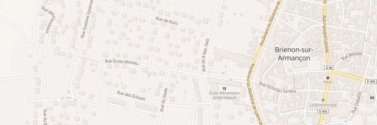 Plan du 3 Rue Emile Moreau à Brienon-sur-Armançon