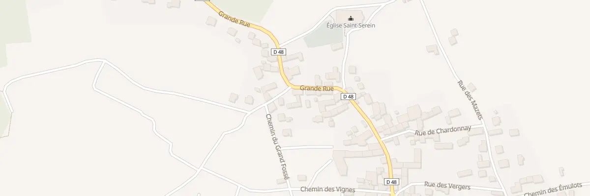 Plan du 71 Vc Grande Rue à Bethon