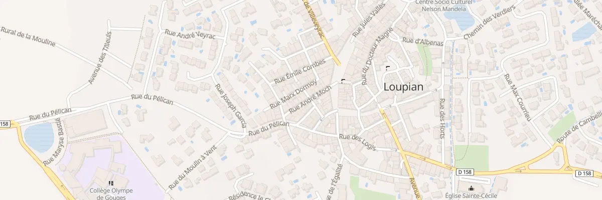Plan du 12 Rue André Moch à Loupian