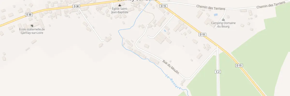 Plan du 14 Rue du Moulin à Gannay-sur-Loire