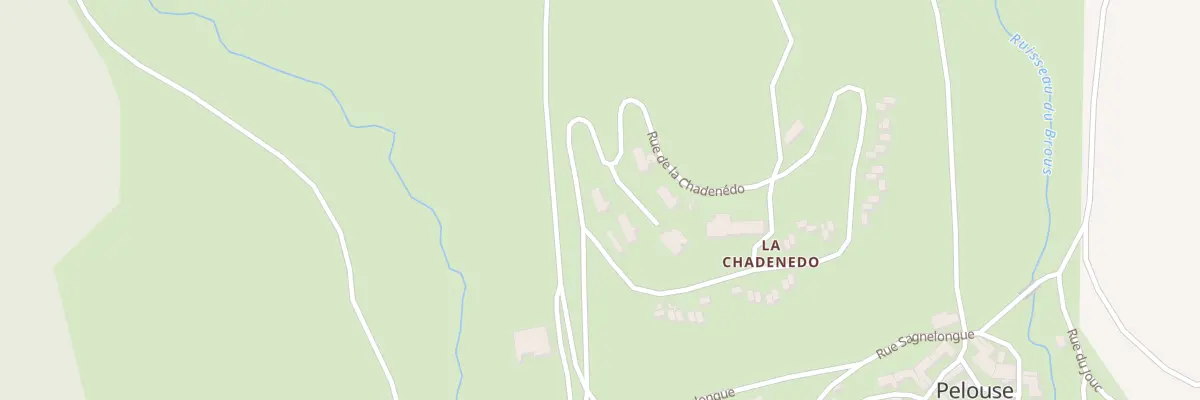 Plan du 14 Rue de la Chadenédo à Pelouse