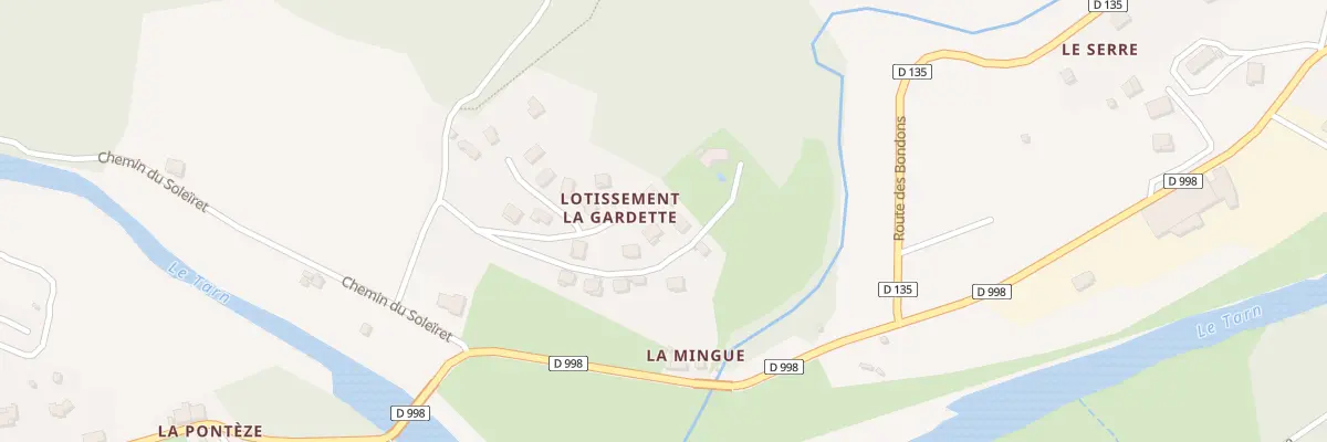 Plan du 9 Che des Vieilles Vignes à Bédouès-Cocurès